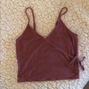 Crop tank in mauve